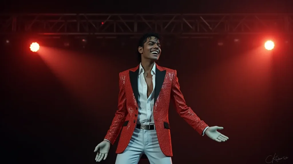 Como o figurino do filme de Michael Jackson foi recriado