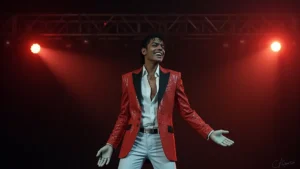 Como o figurino do filme de Michael Jackson foi recriado