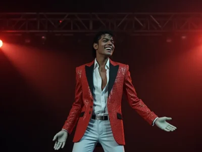 Como o figurino do filme de Michael Jackson foi recriado