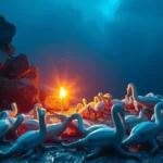 Como Odisseu escapou do canto mortal das sereias no mar