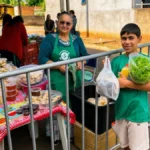 Recicláveis viram moeda para comprar alimentos