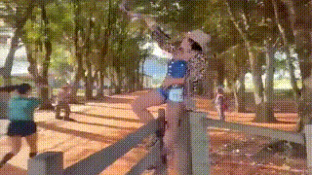 Tanikyta: look de onça e berrante fazem sucesso em corrida