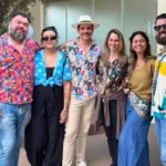 Amigos coloridos celebram a vida em despedida de Tiago Pitthan
