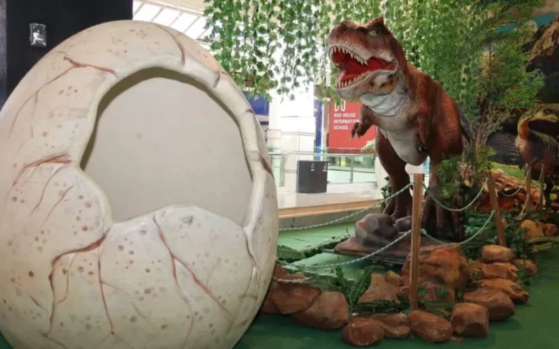 Parque indoor une dinossauros, infláveis e games para toda a família