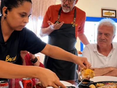 Pedro Bial prova gastronomia de MS em Bonito